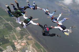 Jejeran tempat paling baik untuk skydive di Asia