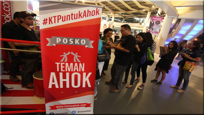 Pengumpulan KTP oleh "Teman Ahok" Alami Penurunan