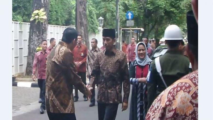Ahok Dan Jokowi Bercengkrama Saat Acara Haul Almarhum Taufiq Kiemas di Rumah Megawati