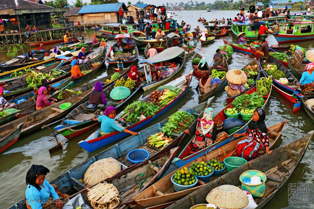 Pasar Terapung di Kalimantan Selatan Nyaris punah 