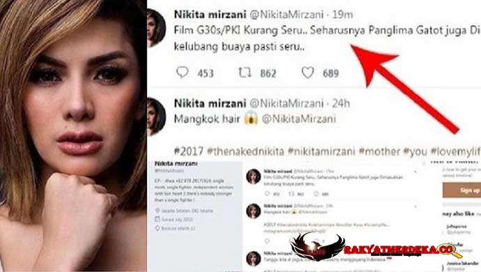 Menghina Jenderal Gatot, Nikita Mirzani , Untuk Semua Rakyat Indonesia Dan Bapak Gatot ..