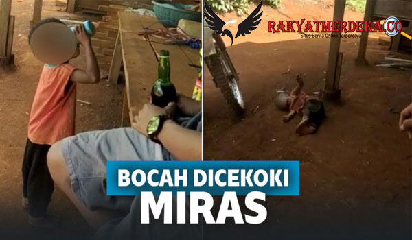 Viral Bocah Dicekoki Miras hingga Sempoyongan dan Terjatuh, Malah Jadi Bahan Tertawaan!