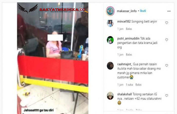 Jahat! Viral Wanita Buang Kulit Kuaci saat Lantai Dibersihkan Petugas