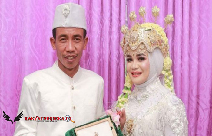 Viral Pengantin Pria Mirip Jokowi, Warganet: Presiden Kita Nikah Lagi