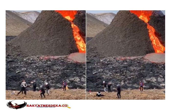 Ngeri-ngeri Sedap, Orang-orang Ini Bermain Voli di Dekat Gunung Meletus